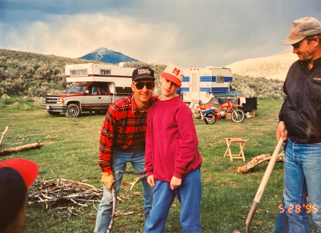 Me and Dad. Camping in Idaho